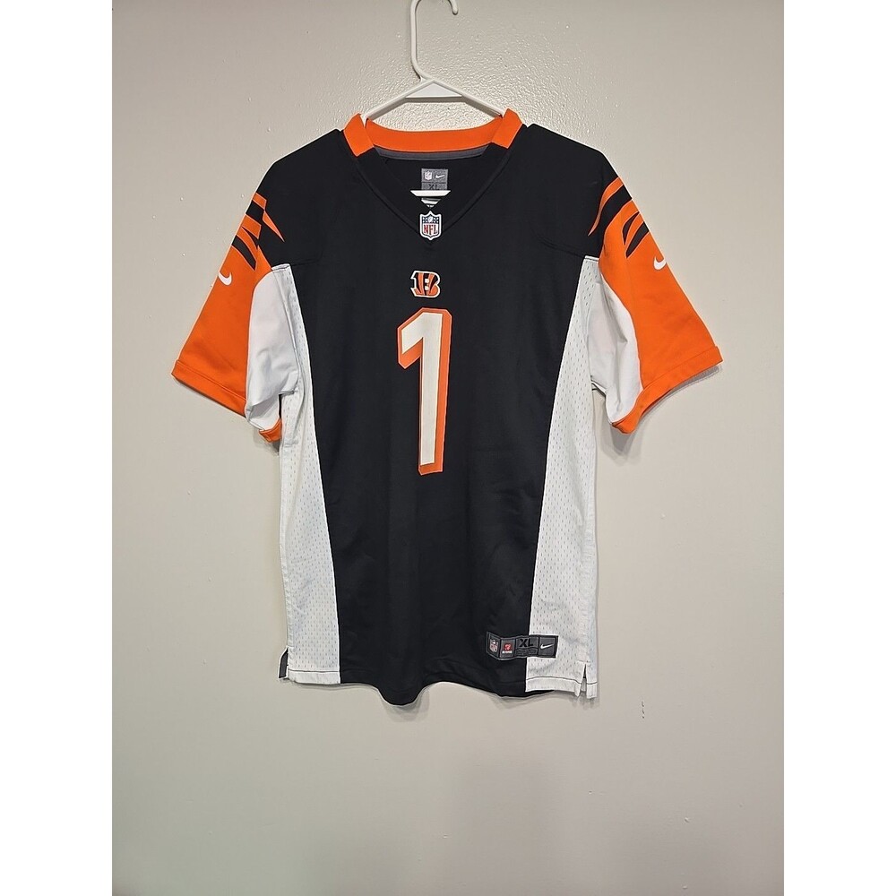 Nike Ja’Marr Chase Cincinnati Bengals Rookie Jersey Youth Size XL Used